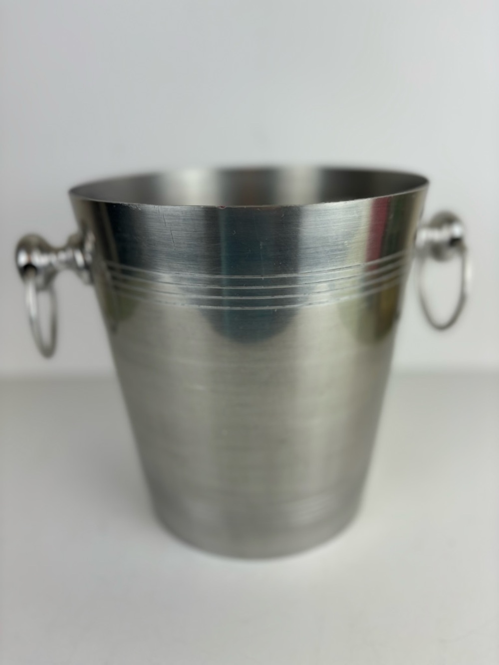 Vintage French Champagne Ice Bucket-Stainless Steel
